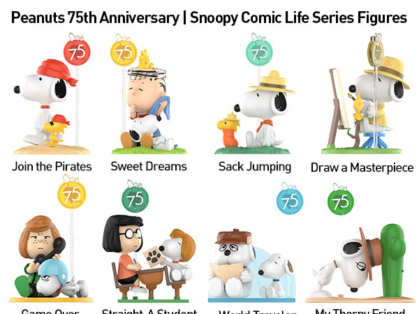 Amazon.com: POP MART Peanuts 75th Anniversary | Snoopy Comic