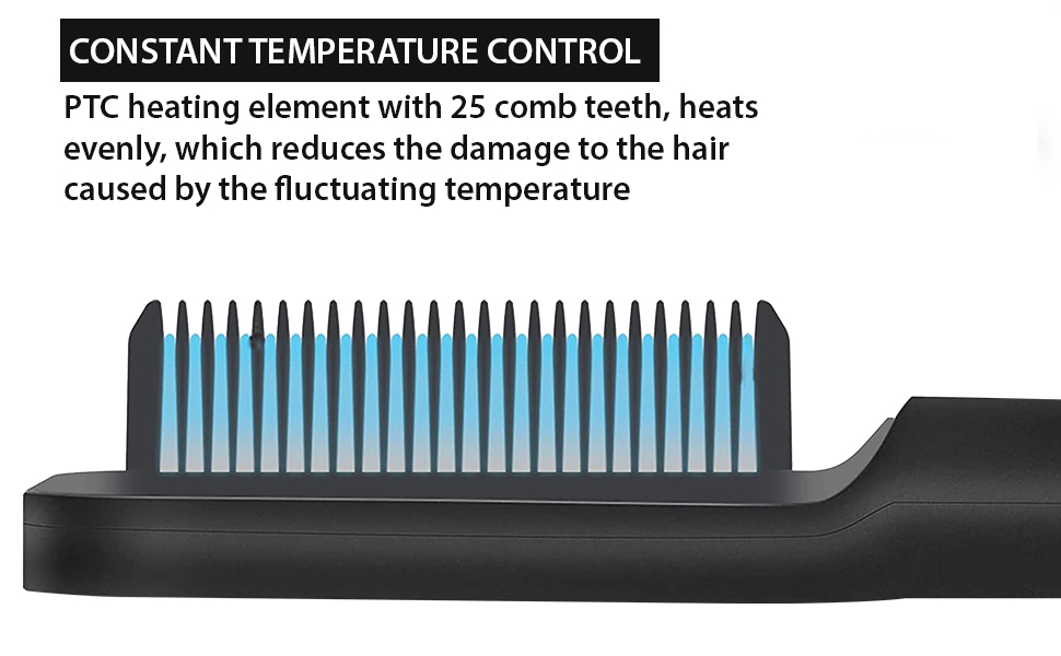 HAIR STRAIGHTNER COMB BRUSH 4 A-2