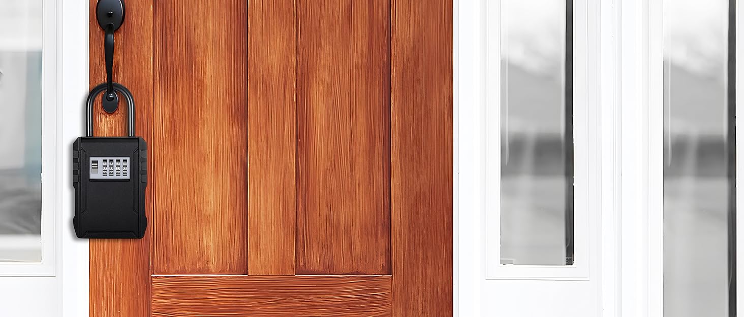 ZHEGE Key Lock Box for Outside, Lockbox for Keys Outdoor