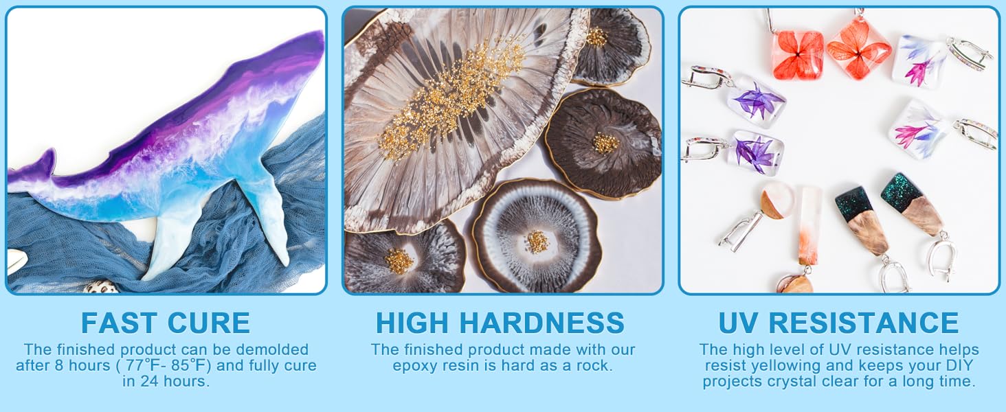 SigWong Epoxy Resin Clear Crystal Coating Kit 541g/520ml 2 Part