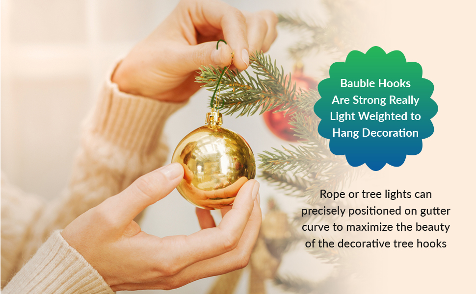 300 Pk Assorted Sizes Ornaments Hook Christmas Tree Decorations