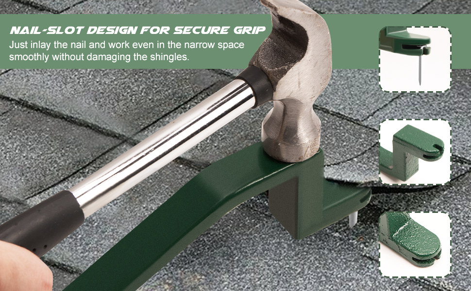 Shingle Removal Tool High Carbon Steel 29.7cm Roofing Nail Puller