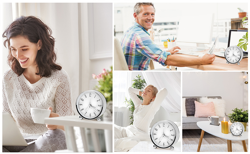 suitable to place the clock on living room, bedroom, bedside, desk