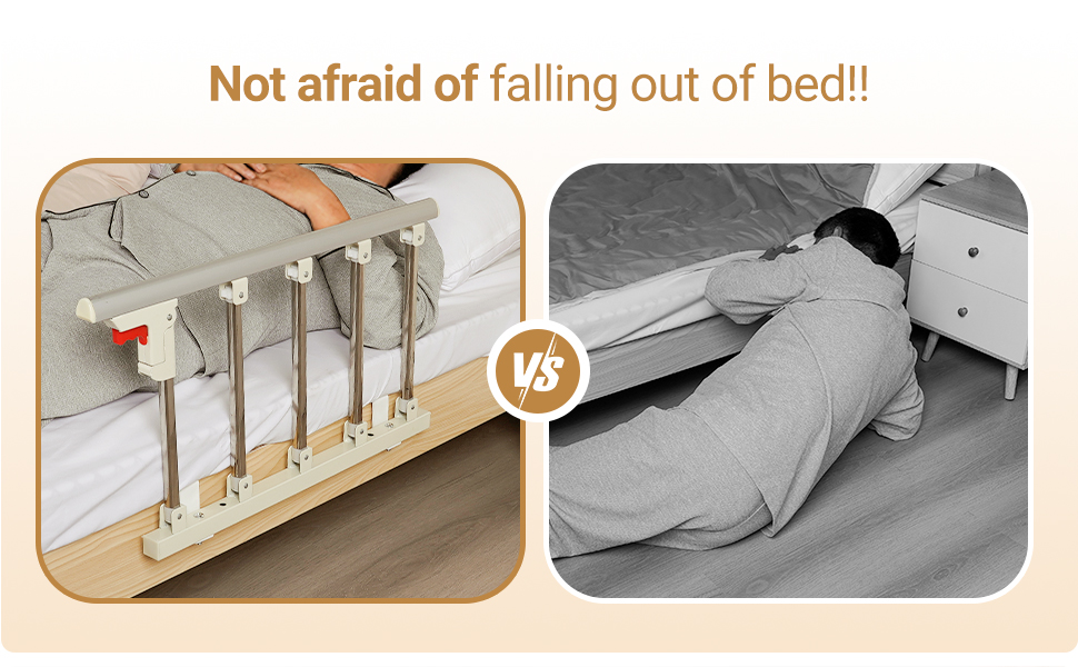 AKIMRABY Bed Rails for Elderly Adults Safety, 29.5"×16