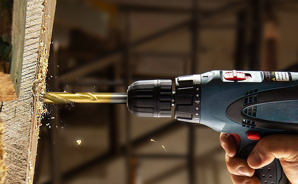 HSS Drill Bits for Wood, Metal, Steel, Plastic, Aluminum Alloy