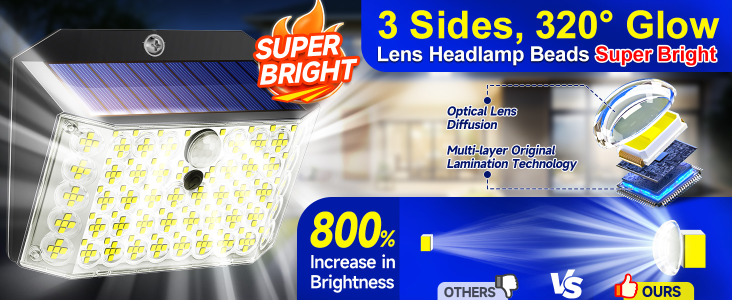 solar lights outdoor garden lights solar security lights outdoor motion sensor