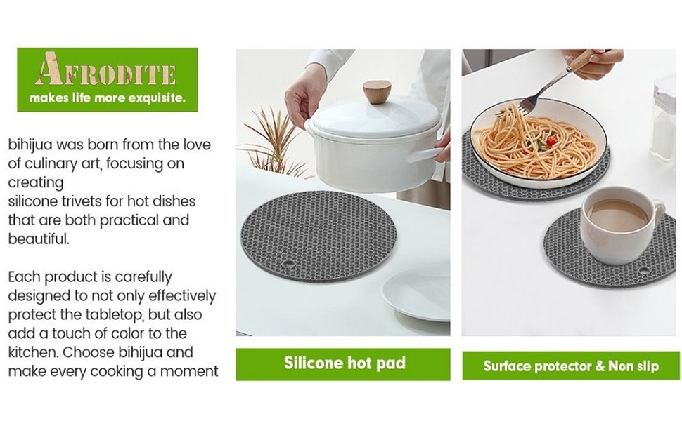 Silicone Trivet Mats Food Grade