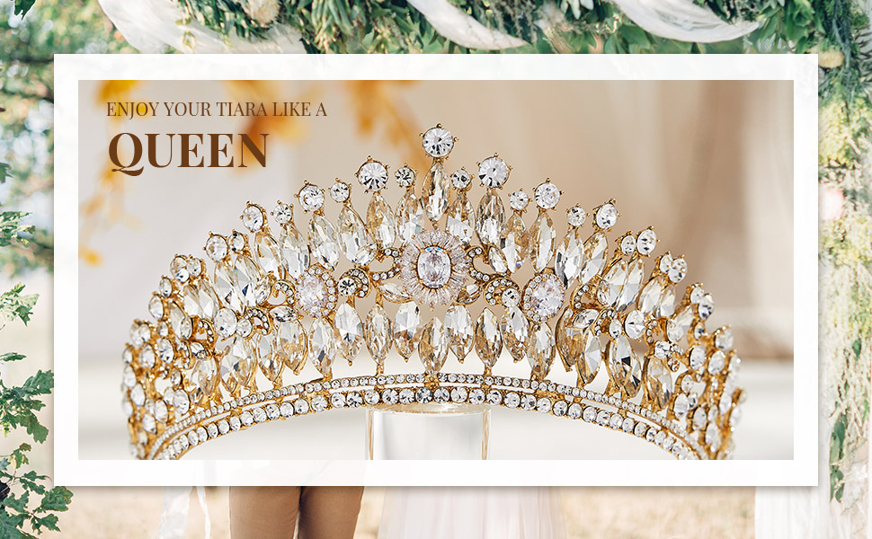 crystal wedding tiara headband