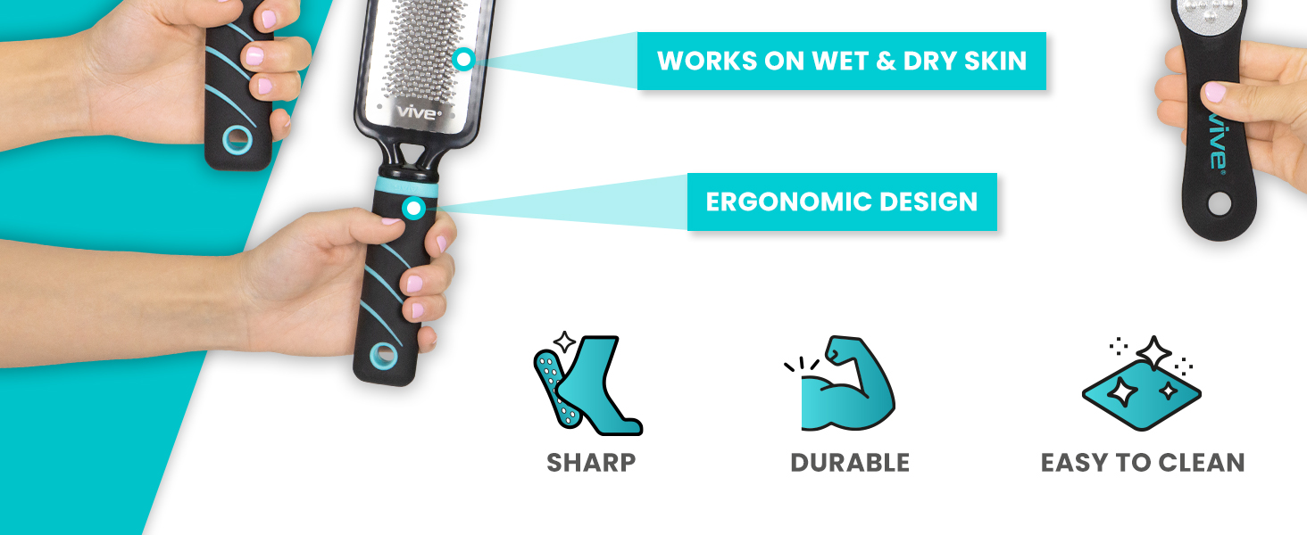 Foot File, Grater, Scraper For Dead Skin, Rough Dry Feet