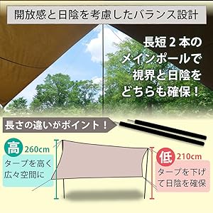 BearsRockベアーズロックヘキサタープ、ムササビタープ ムササビタープ M HT-M501 - Bears Rock:寝袋・テントなど