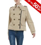 Orolay Women's Long Double Breasted Trench Coat with Belt Midi Length Overcoat