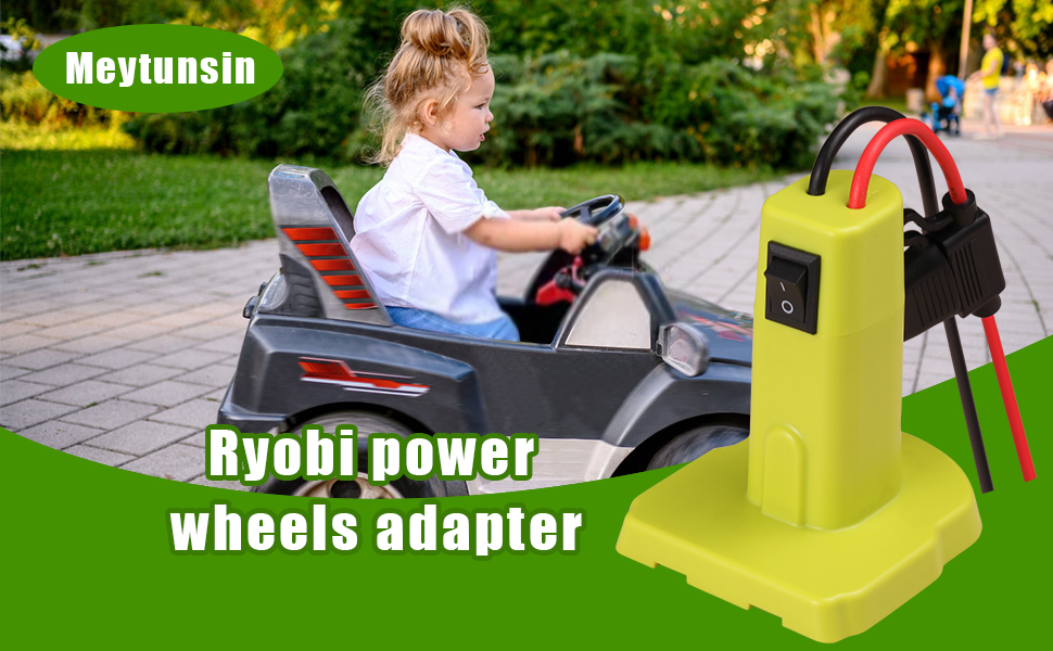 Meytunsin Power Wheels Adapter for Ryobi 18V Battery