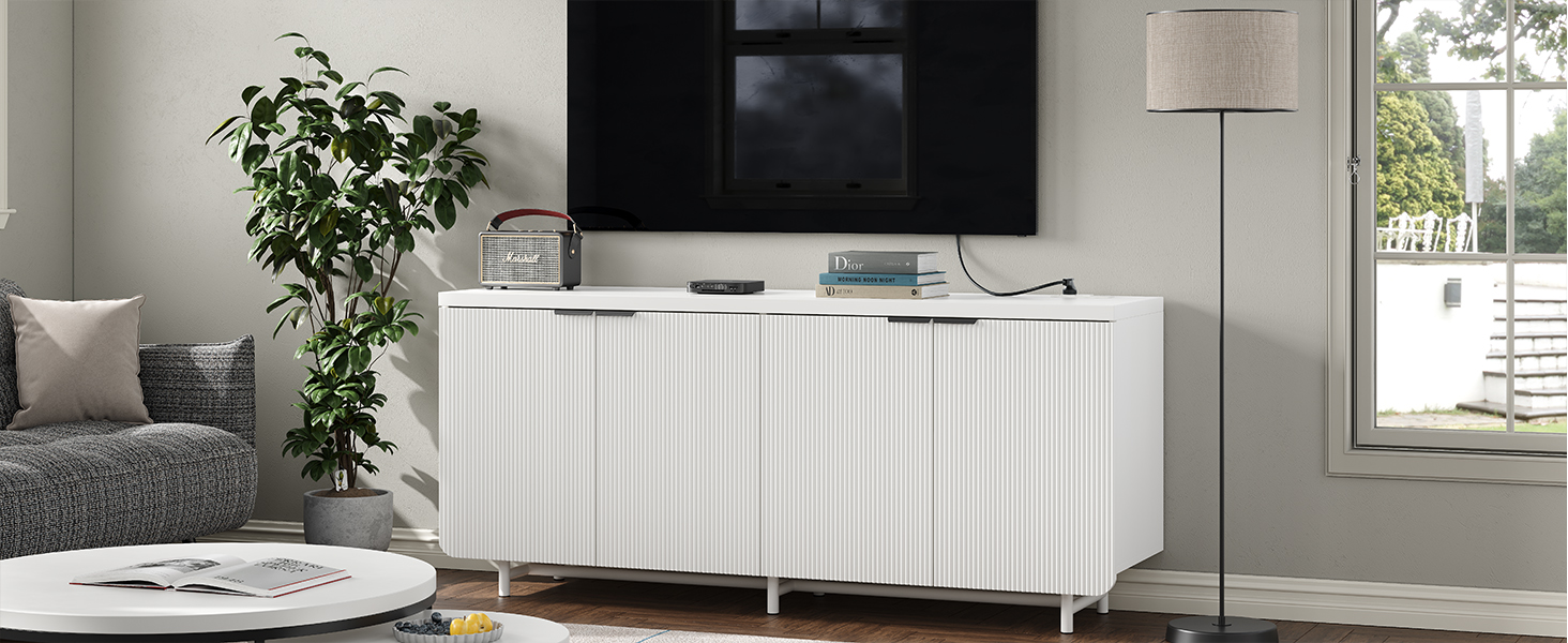 Buffet with Storage Accent Sideboard Modern