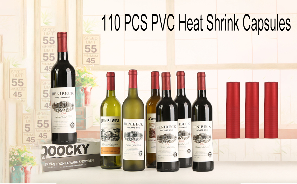 PVC Heat Shrink Capsules 110 Count Wine Shrink Wrap Wine