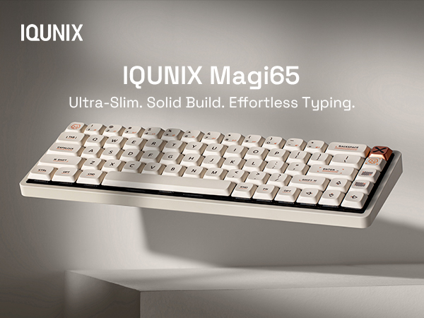 IQUINX MG65 ホワイト Amazon.com: IQUNIX Magi65 Low Profile Mechanical Keyboard