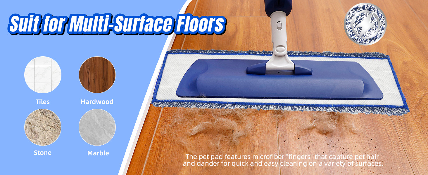 3 Pack Microfiber Dusting Pad for Bona Family of Mops