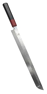 Amazon | 漁川 柳刃包丁 蛸引包丁 刺身包丁 先丸包丁 先丸蛸引き