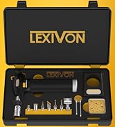 LEXIVON Butane Torch Multi-Function Kit | Premium Self-Igniting Soldering Station with Adjustable...