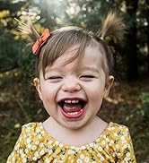 Boutique Baby Hair Clips, Matte Mini Bows Barrettes, Fully Lined Hair Pins for Infant Toddler Gir...