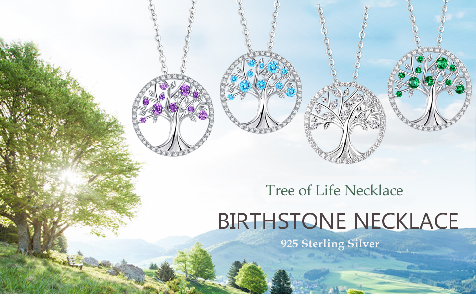 Tree of Life Necklace for Mom Wife Gifts