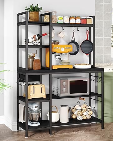 43 Inch Bakers Rack with Storage for Kitchen