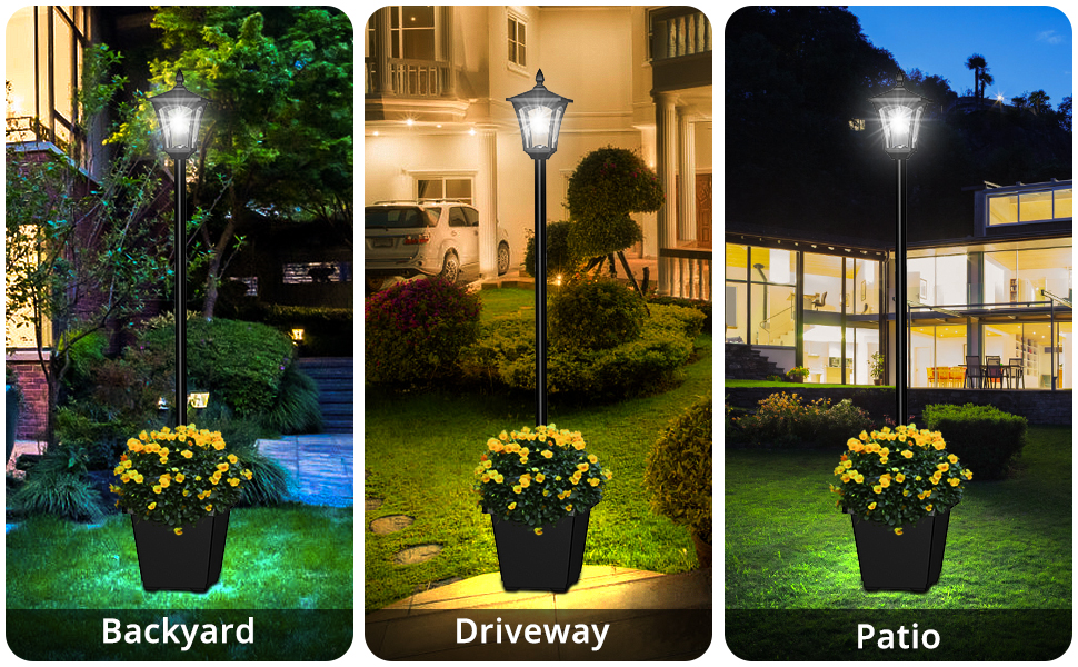 Outdoor Solar Lamp Post