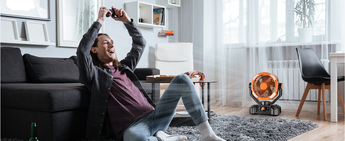 portable battery fan