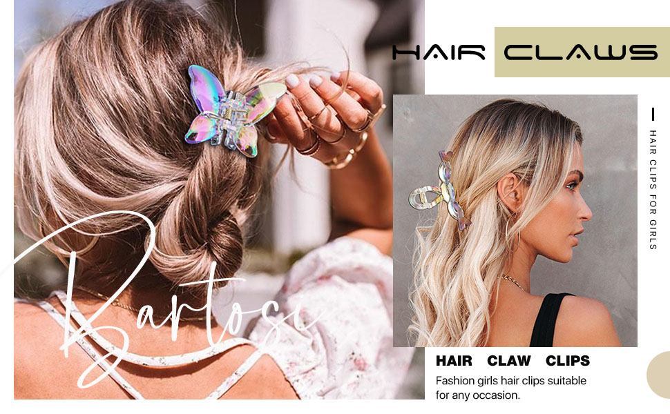 butterfly claw clips