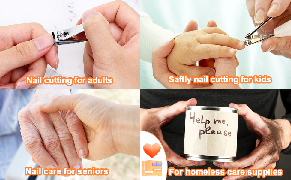 30 pack Fingernail Toe Nail Clippers Bulk for Women Seniors Adult Mens Stocking Stuffers homeless