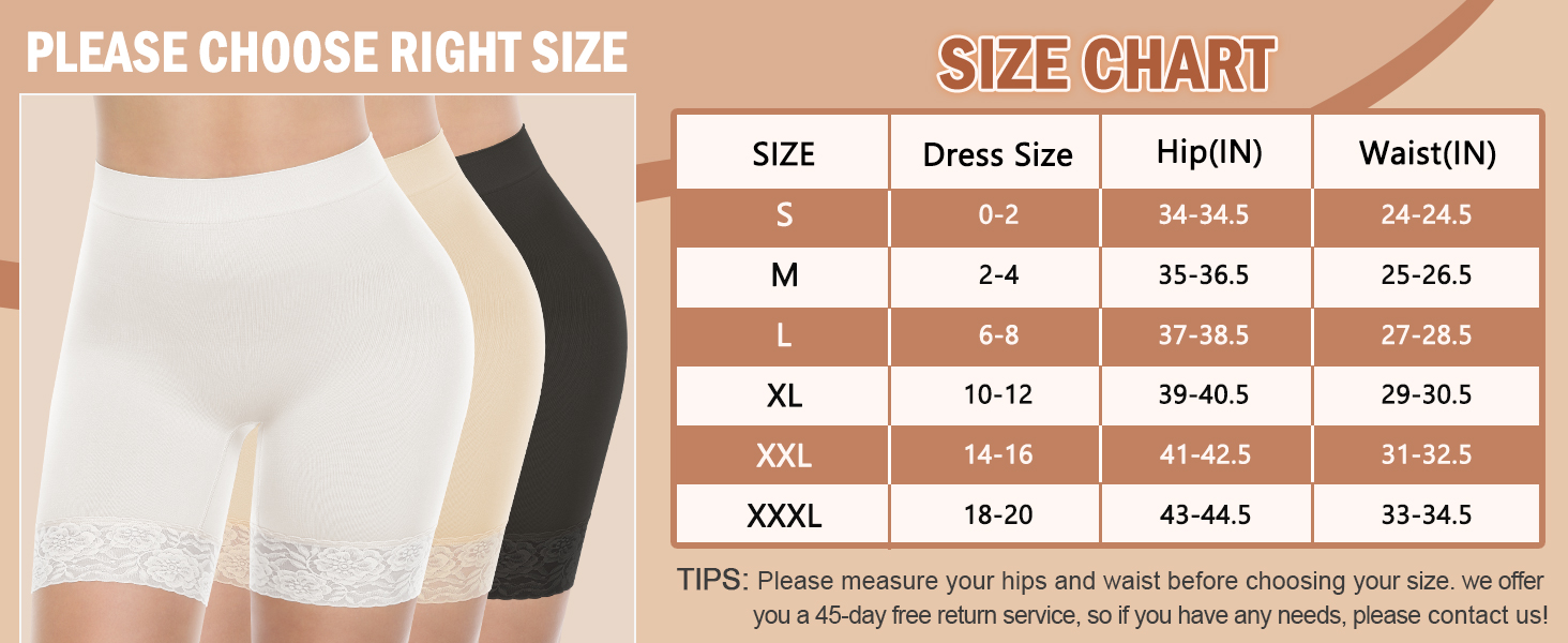 plus size slip shorts