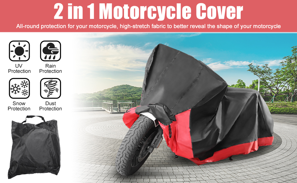 2 in 1 Storage Bag Motorcycle Cover