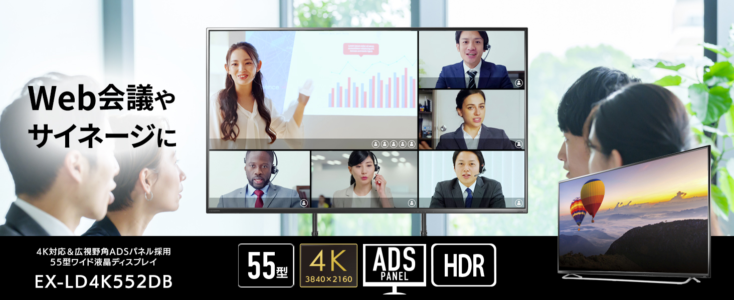 IODATA モニター 55インチ 4K 日本メーカー EX-LD4K552DB | www.tspea.org