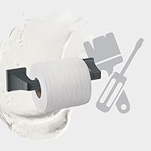 DIY weekend project Wall mounted tissue roll toilet paper holder with easy mounting