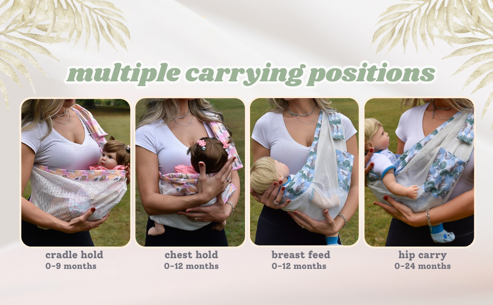 baby sling carrier, newborn to toddler