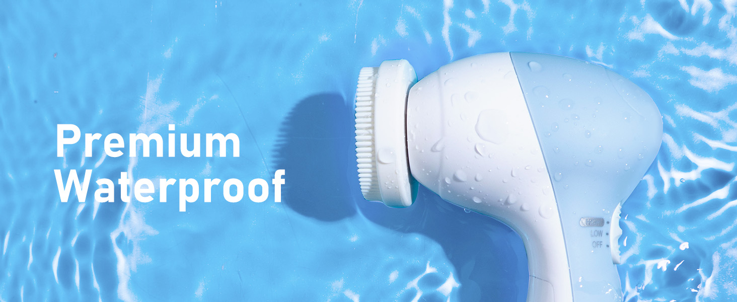 COSLUS Facial Cleansing Brush in use