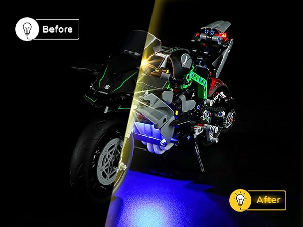 2個セット Amazon.com: YEABRICKS LED Light for 42170 Technic Kawasaki