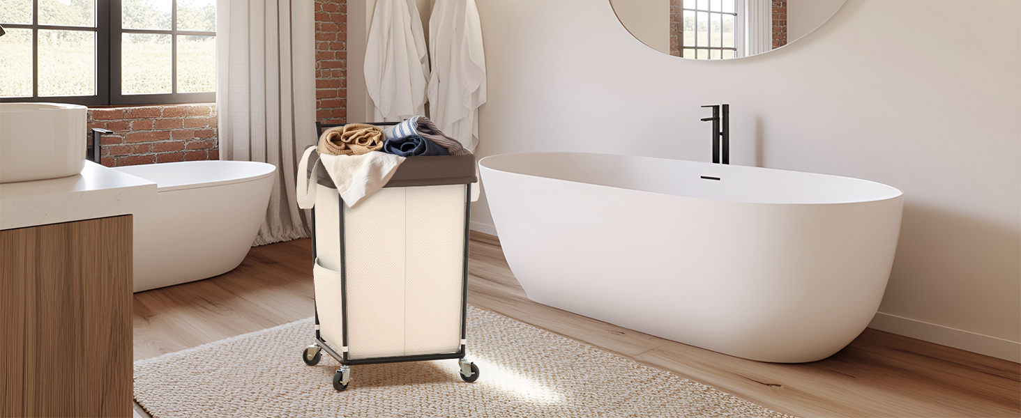 laundry basket with wheels