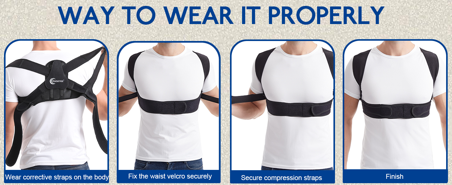 Back Brace Posture Corrector for Women and Men, Scoliosis and Hunchback Correction