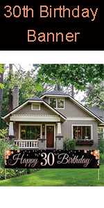 30th Birthday Banner