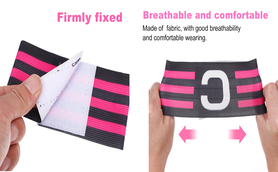 LIOOBO Soccer Captain Armbands 2 Pack Captain C Arm Band