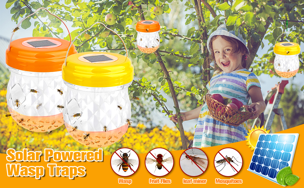 Mayardfun 2 Pack Wasp Trap Outdoor Hanging, Yellow Jacket