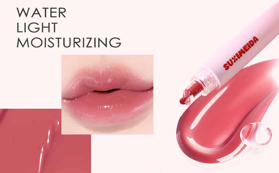 Lip Plumper Gloss Set for Girls Clear Lip Gloss Bulk Plumping Red Pink Brown Lip Gloss Set