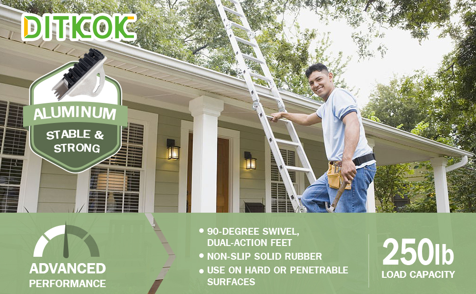 DITKOK 262 Replacement Shoe/Feet Kit for Extension Ladder Aluminium