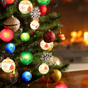 Beautiful Christmas ball lights