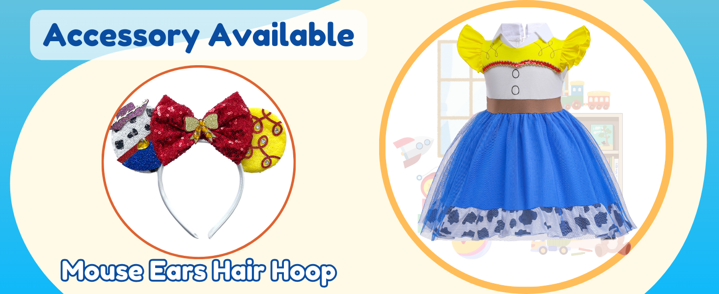 Toy Story Jesse Jessie Jessy Fancy Dress Dressing Up Clothes Costume Tulle Skirt Cowgirl Baby