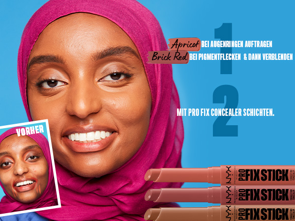 NYX Professional Makeup Concealer, Mit Hyaluron, Pro Fix Stick