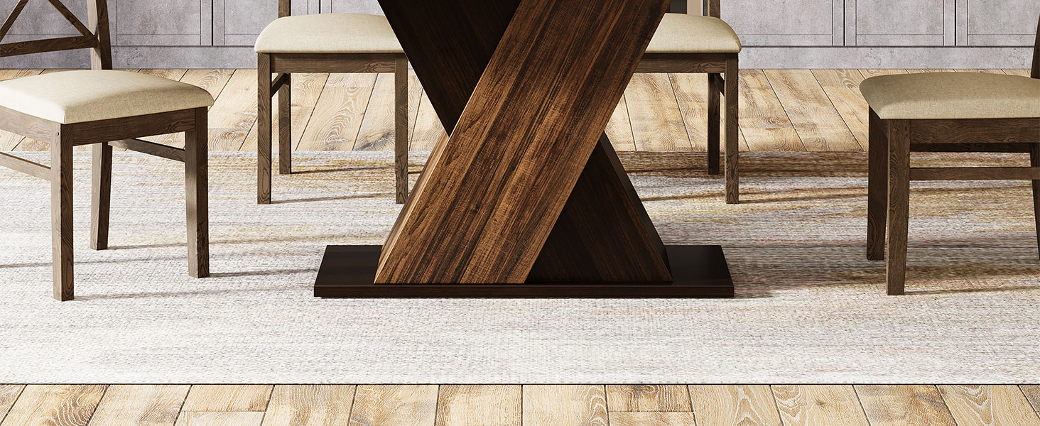 tribesigns farmhouse dining table for 4