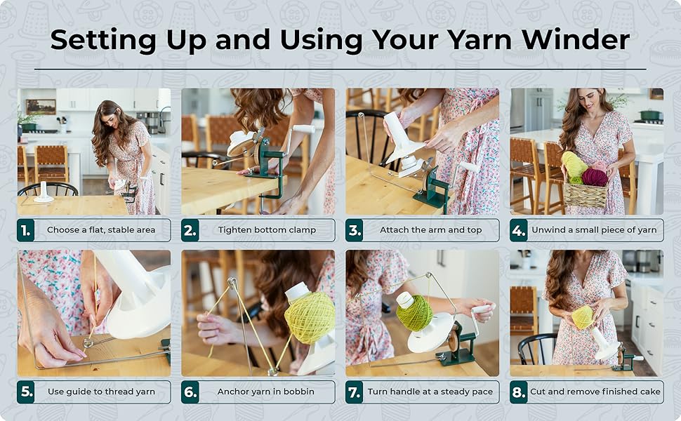 Setting up and using your yarn winder