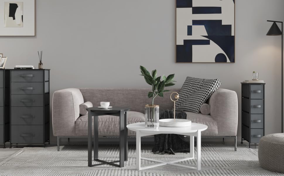 Sehloran Narrow Dresser Storage Tower Stand with 4 Removable Slim