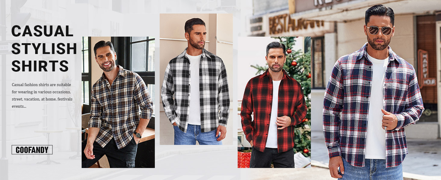 mens long sleeve flannel shirt